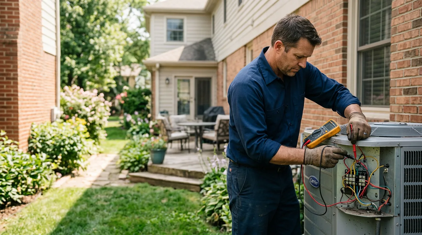 HVAC technician working near Holyoke, MN